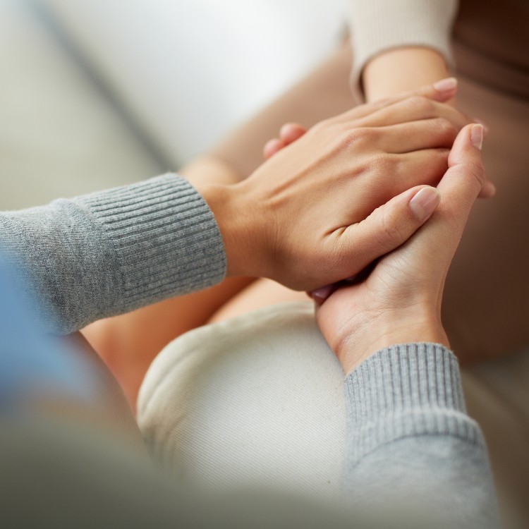 Holding hands
