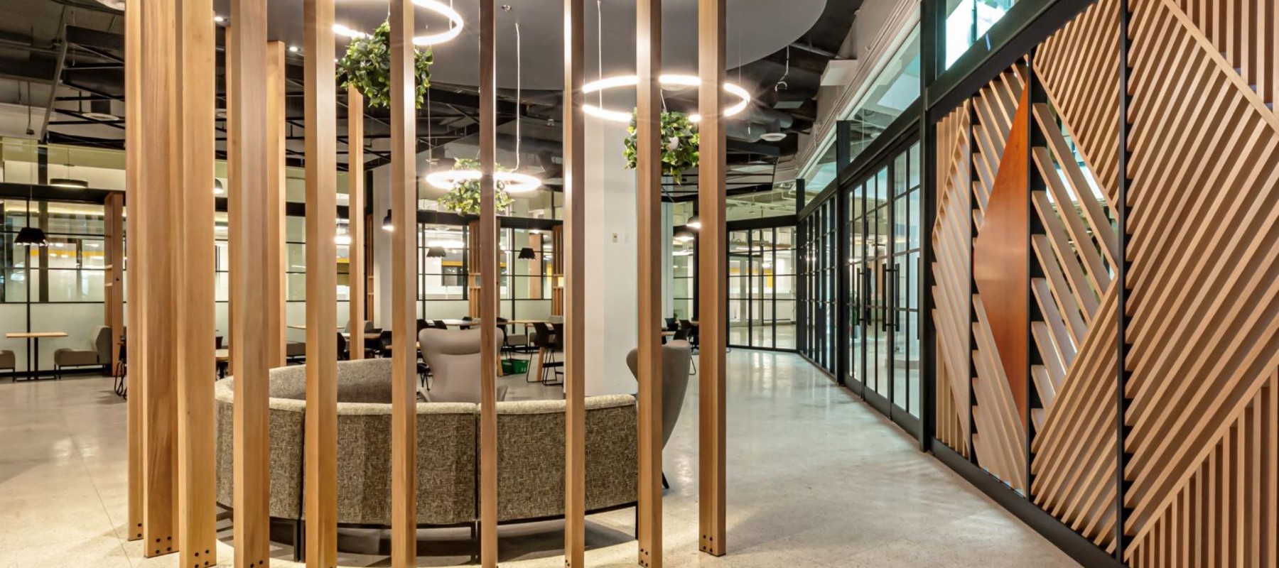 Lunch room at Enterprise Square